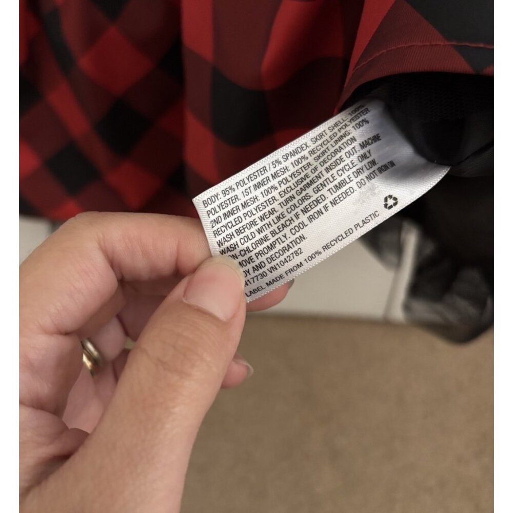 Cat & Jack Girls Dress Black Velvet Red Plaid Black Petticoat XS (4/5) Holiday - Picture 5 of 5